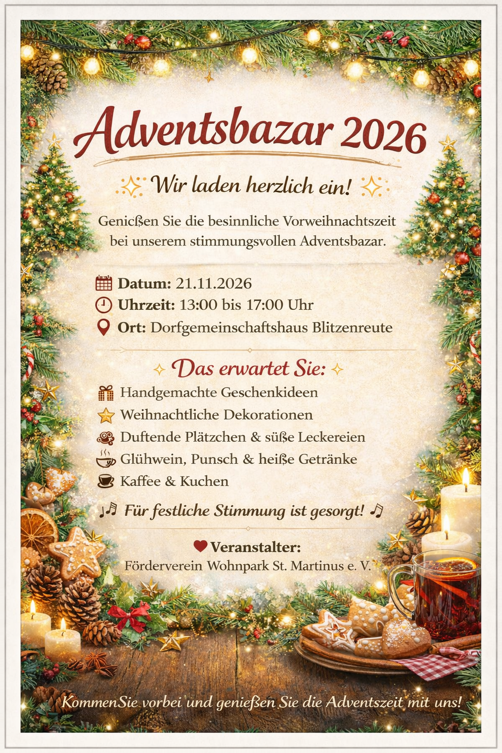 Adventsbazar 2026   Besinnliche Vorweihnachtszeit